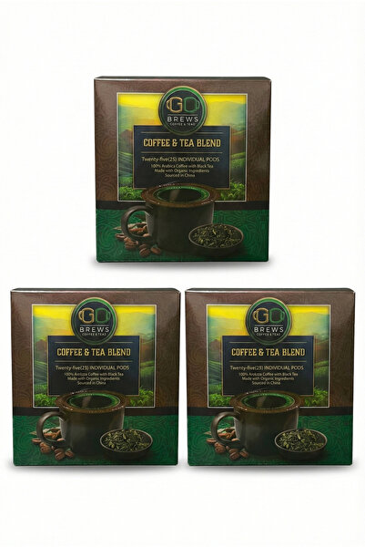 GO BREWS Premium Coffee & Tea Blend - Arabica Coffee & Black Tea - 75 Instant...