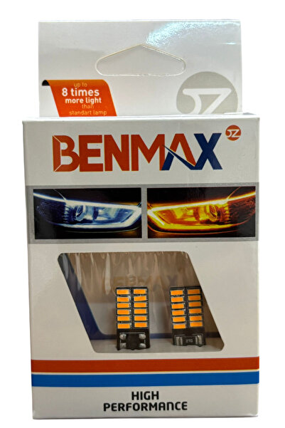 benmax T10 Park Ampulü Turuncu 12v 24 Led