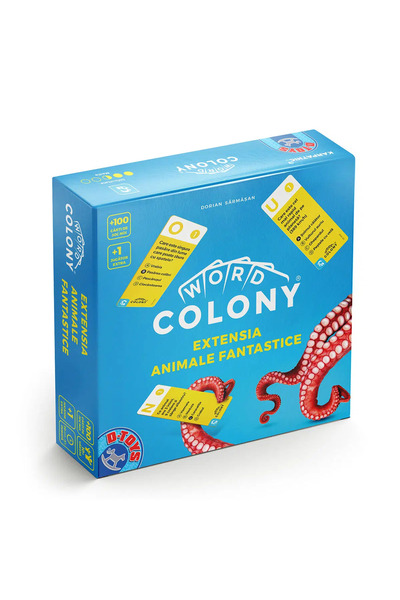 D-Toys Extensia Animale Fantastice Word Colony®, 100 cărți de joc, +1 jucător...