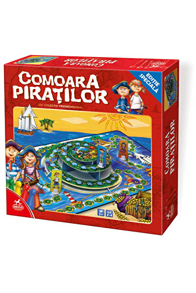 D-Toys Comoara piraților – Joc de societate cu tablă 3D