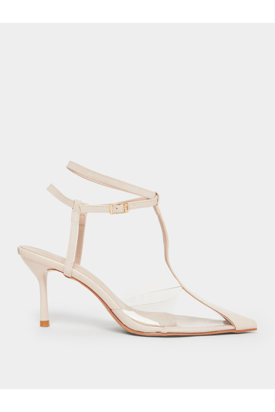 Styli Women Nude Stiletto Heels Shoes