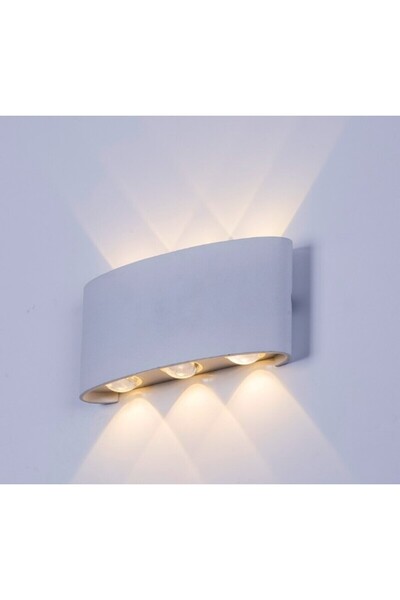 SPN APLICA LED PERETE LUMARO 6W 600LM 3000K ALB 168*78*42MM