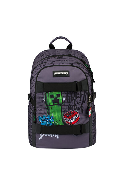 Baagl Ghiozdan școlar cu skate Minecraft
