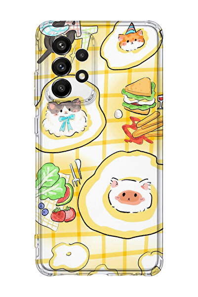 lelia حافظة هاتف شفافة مطبوعة متوافقة مع هاتف سامسونج جالاكسي A72 |   مجموعة ...