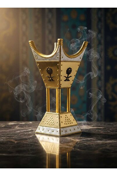 Ropi مبخرة استقبال ملكية كبير (طول 66 سم) الفخامة والضيافة العربية الأصيلة مب...