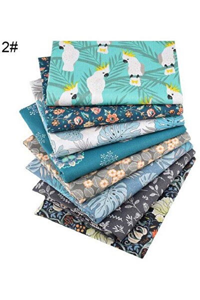Generic Floral Print Pre-cut Quilting Patchwork Cotton Cloth Multicolour 50 x...
