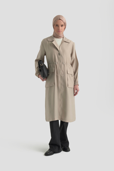 Armine Ύφασμα Tensel με φερμουάρ στο τελείωμα, ρυθμιζόμενη μέση, καλοκαιρινό,...