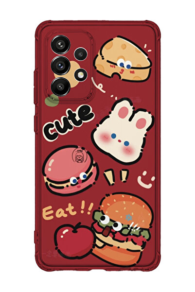 lelia حافظة هاتف شفافة مطبوعة متوافقة مع هاتف سامسونج جالاكسي A53 |   مجموعة ...