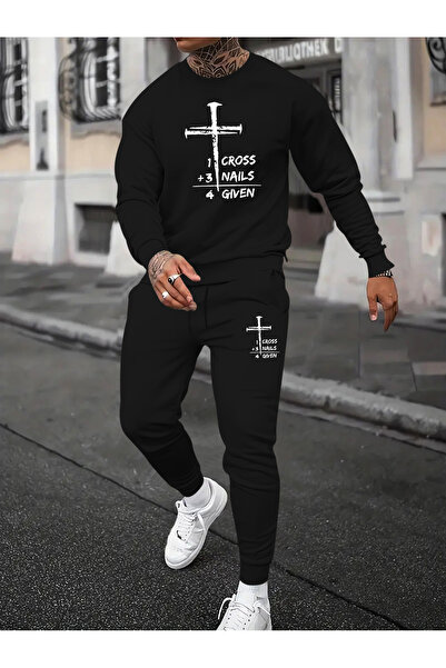 mercoledi G,Len Face Printed Unisex Women/Men's Crew Neck Oversize Bottom/Upp...