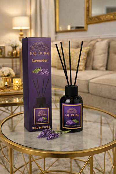 Eau Dubai - Difuzor cu bețișoare pentru aromaterapie cu lavandă – 110 ml