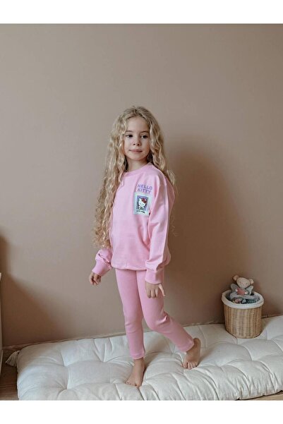 öykümgaleria طقم سروال قصير موسمي للفتيات من القماش المضلع