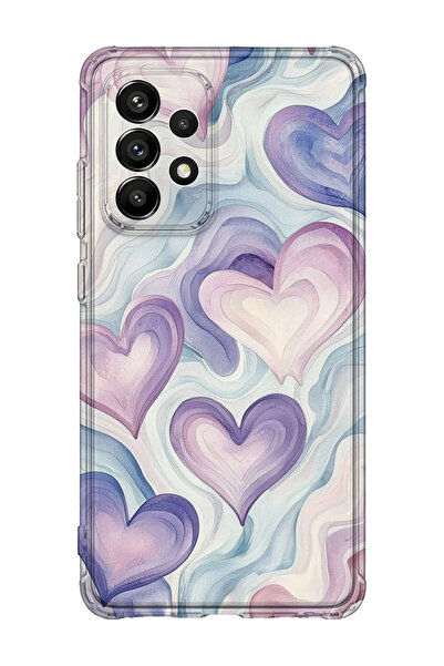 lelia حافظة هاتف شفافة مطبوعة متوافقة مع هاتف سامسونج جالاكسي A73 |   مجموعة ...