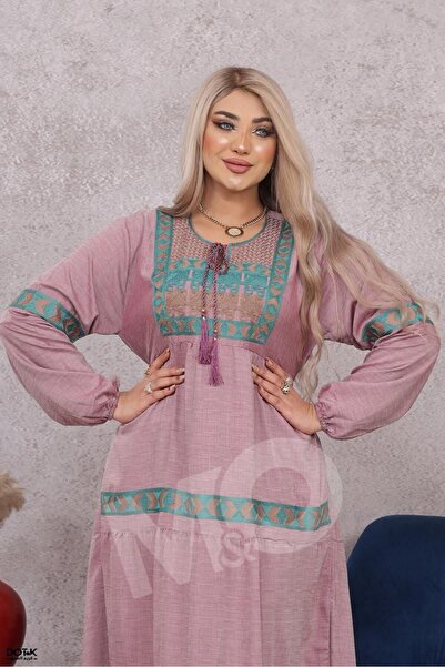 M&O 2 A cotton jalabiya with elegant embroidery, suitable for the holy month ...