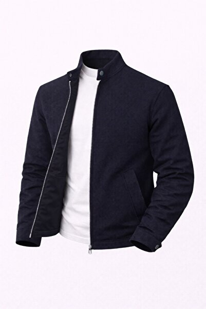 LUMAST Flexible Comfortable Waffle Fabric Jacket with Snap Collar