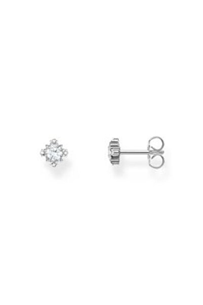 Thomas Sabo H2311-051-14 Silver Stud Earrings With White Stone Ladies
