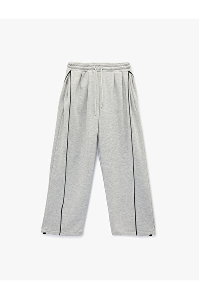 Koton Beli Lace-Up Oversize Jogger Sweatpants