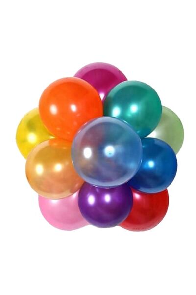 OEM Set of 100 Colorful Latex Balloons, 30 cm, Multicolored Shiny for Parties...