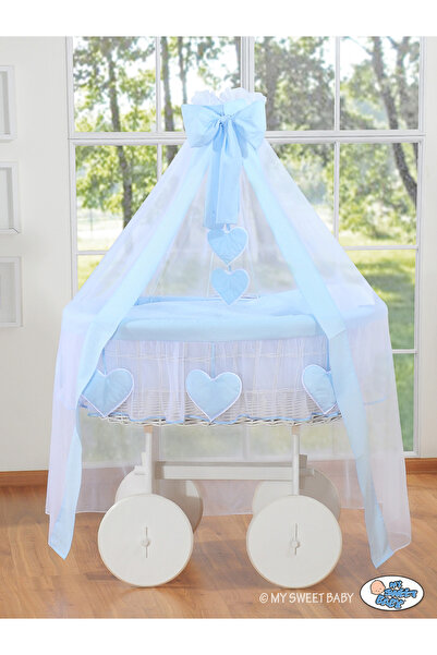 Other Moses Basket with Canopy Deluxe - Amelie Blue
