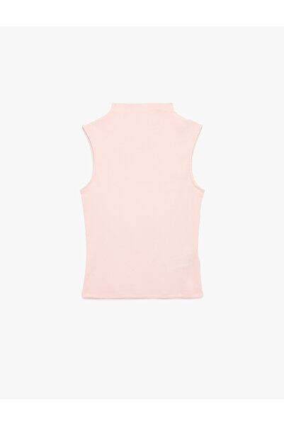 Koton Slim Fit Cotton Sleeveless High Neck Blouse