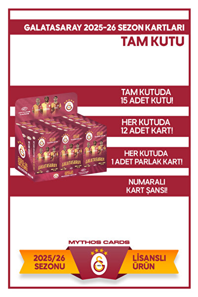 Galatasaray 2025-26 Sezon Kartları - Tam Kutu