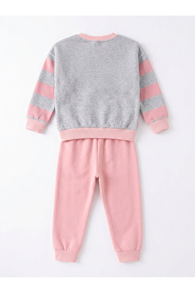 ZİMBOO Boys Children's Charded 3 Threads 1-5 Years Old Stripe Printed 2-Piece Set