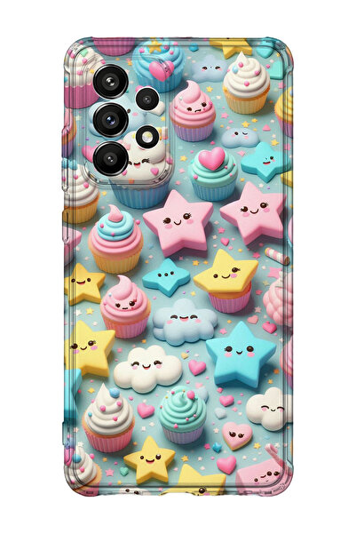 lelia حافظة هاتف شفافة مطبوعة متوافقة مع هاتف سامسونج جالاكسي A73 |   مجموعة:...