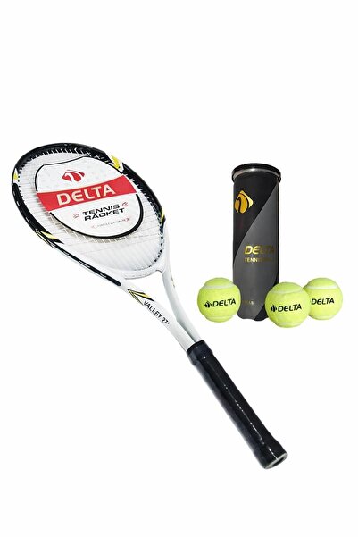 Delta Valley 27 İnç L2 Yetişkin Tenis Raketi + Çantası + Vakumlu Tüp 3 Adet T...