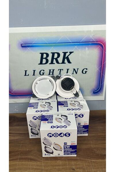 Noas Led 5W 3 RENK BEYAZ KROM PANEL 10 LU PAKET