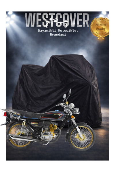 WestCover Siyah Arora CG50 Uyumlu Motor Çadırı,Motosiklet Brandası