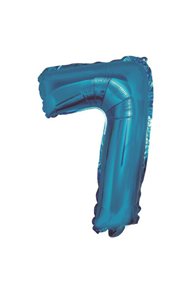Mirific Party Party Balloon, Blue Foil, 40 cm, Number 7