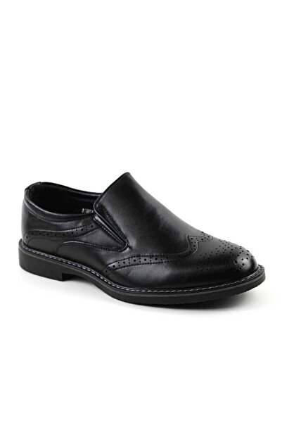 mm Men's shoes, with side elastic on both sides A1855-1-BLACK