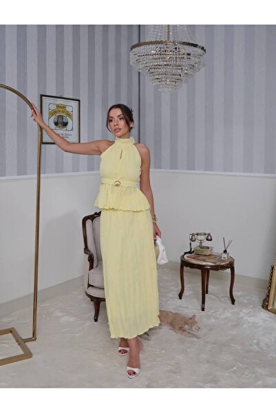 Swass Noir Shell Two-Piece Skirt Set Yellow