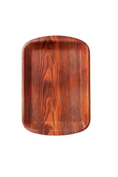 OEM Decorative Tray 42x18cm, Plastic, Wood Pattern