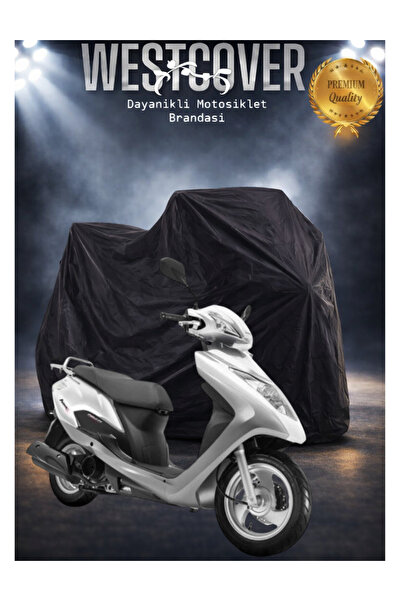 WestCover خيمة محرك هوندا أكتيفا 125 سوداء اللون، غطاء للدراجات النارية