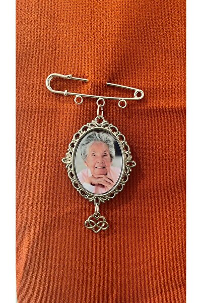 Zemora Jewelry 1 Fotoğraflı Kişiye Özel Gümüş Anı Çengeli – Hatıra İğnesi, Ge...