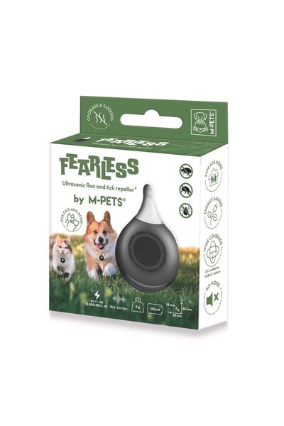 M-PETS FEARLESS ULTRASONIC PİRE ve KENE KOVUCU BLACK