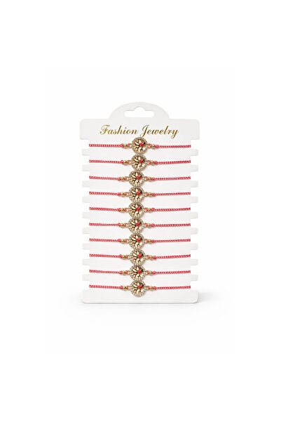 OEM Set 12 bratari martisor cu piatra norocoasa