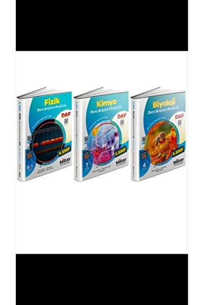 Miray Yayınları 9. Sınıf Fizik , Kimya , Biyoloji Daf Ders Anlatım Fasiküller...