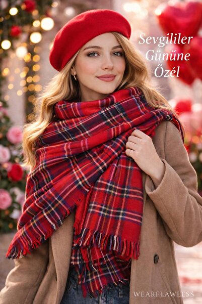 Wearflawless Valentine's Day Special Series Scarf and Painter's Beret Set, Va...