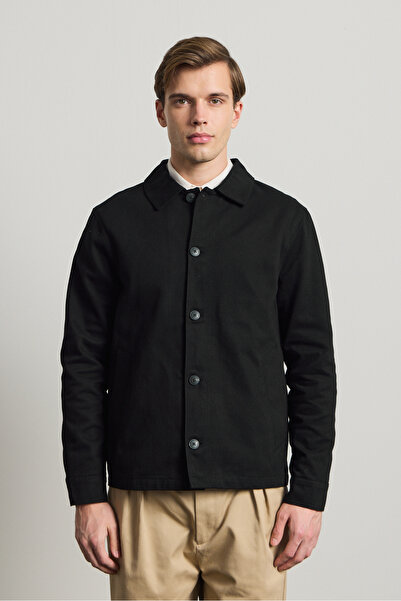 Danger سترة قطنية مريحة للرجال باللون الأسود