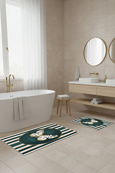 Homefesto Нековзний піддон Сучасний набір килимків для ванної кімнати | Тонки...