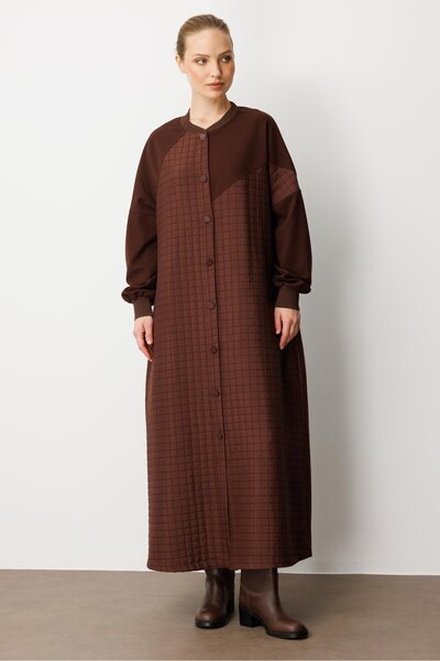 Micca Krep Doku Üst Beden ve Kare Kapitone Jakar Alt Beden Zamansız Mevsimlik...