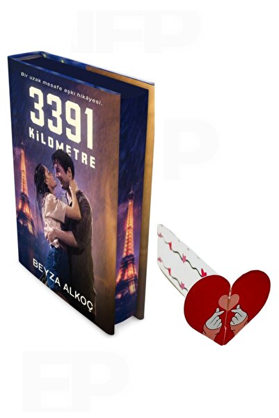 İndigo Kitap 3391 Kilometre Film Özel Baskı(CİLTLİ) ve Özel Tasarım Kalp Ayra...