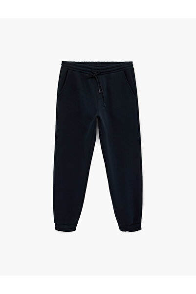 Koton Elastic Waistband, Raised Pockets, Lace-Up Waist Jogger Sweatpants