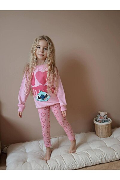 öykümgaleria Girl's Seasonal Ribbed Leggings Top and Bottom Set