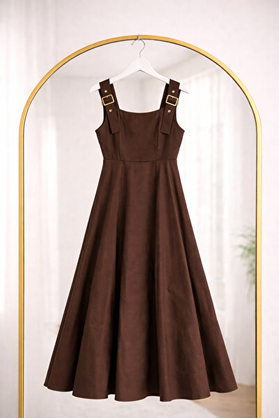 Bahar Altundemir Women's Strappy Denim Salopet Dress