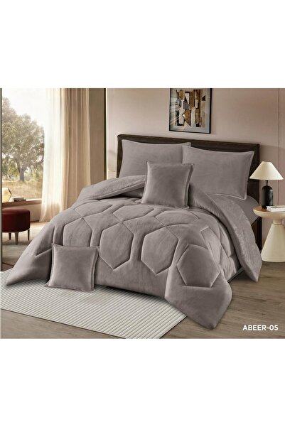 Red Rose Winter duvet cover set, single and a half size, made of velvet and f...