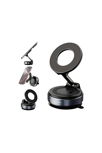 360° Dönebilen Vakumlu Magnetik Telefon Tutucu