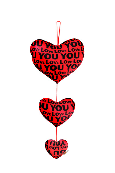 Party Magic Valentine 3 Hearts Hanger 80cm – Romantic Wall or Door Decoration...