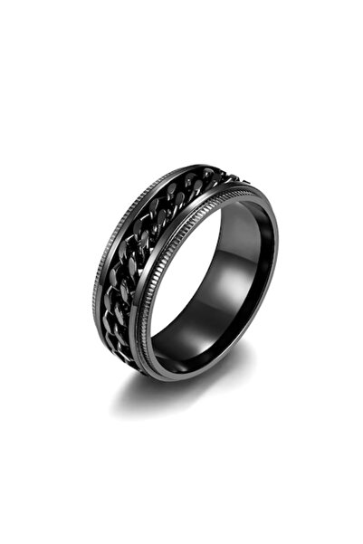 OEM Unisex Rotating Ring, Stainless Steel, Black, 19 mm